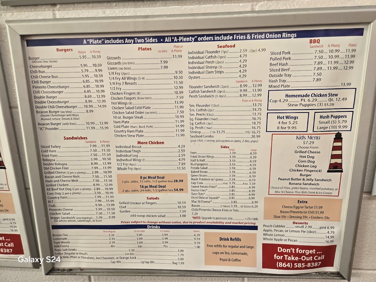 The Beacon Drive-in Menu - Image 4